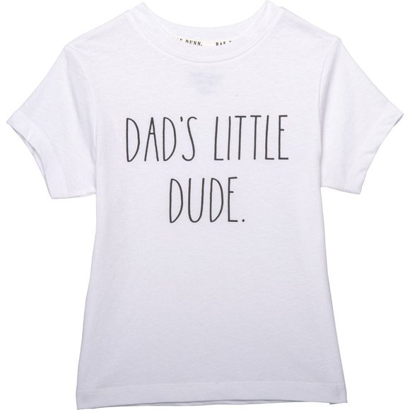 Rae Dunn Dad’s Little Dude T-Shirt Short Sleeve NWT - Picture 1 of 5